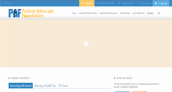 Desktop Screenshot of patientadvocate.org